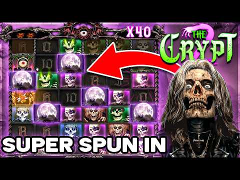 SPUN IN SUPER BONUS On THE CRYPT 2 SLOT!!