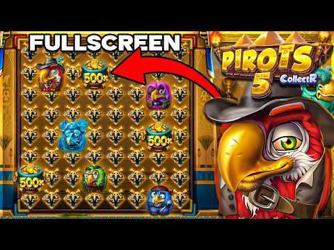 INSANE FULLSCREEN On PIROTS 5 SLOT!!