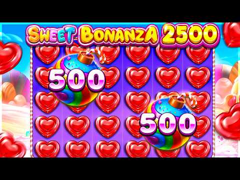 HUGE HEARTS HIT On SWEET BONANZA 2500 SLOT!!
