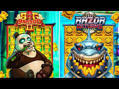 BIG BAMBOO 2 VS RAZOR RETURNS SLOT!!