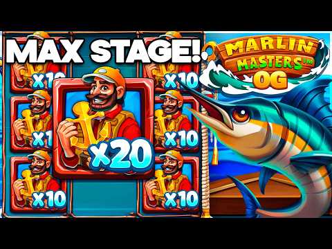 MAX STAGE On MARLIN MASTERS OG SLOT!! (1000 SPINS)