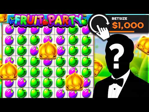 SPAMMING $1000 BONUS BUYS On FRUIT PARTY SLOT!!