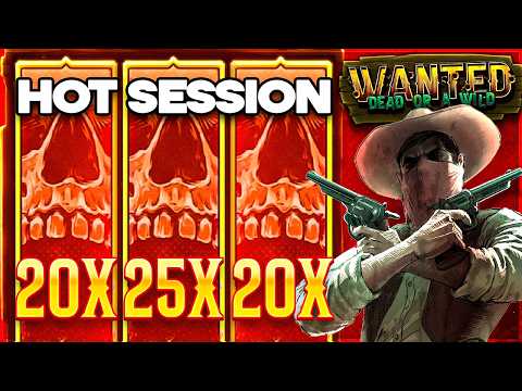 HOT SESSION On WANTED DEAD OR A WILD SLOT!!
